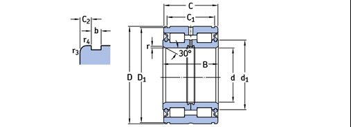 NNF 5004 ADB-2LSV&nbsp;:شماره فنی بلبرینگ