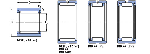 RNA 6912&nbsp;:شماره فنی بلبرینگ