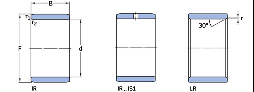 IR 30x38x20 IS1&nbsp;:شماره فنی بلبرینگ