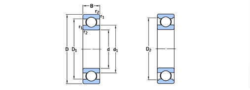 W 61800-2RS1&nbsp;:شماره فنی بلبرینگ