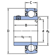 YAR 204-2RF/HV&nbsp;:شماره فنی بلبرینگ